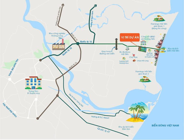 Vị trí dự án Hải Tiến